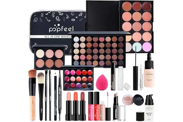 Coffret Maquillage Femme, Malette Maquillage, Kit de Maquillage Tout-en-un, Mallettes et Coffrets de Maquillage Trousse Cosmétique pour Les Femmes Filles Idée Cadeau de Noël