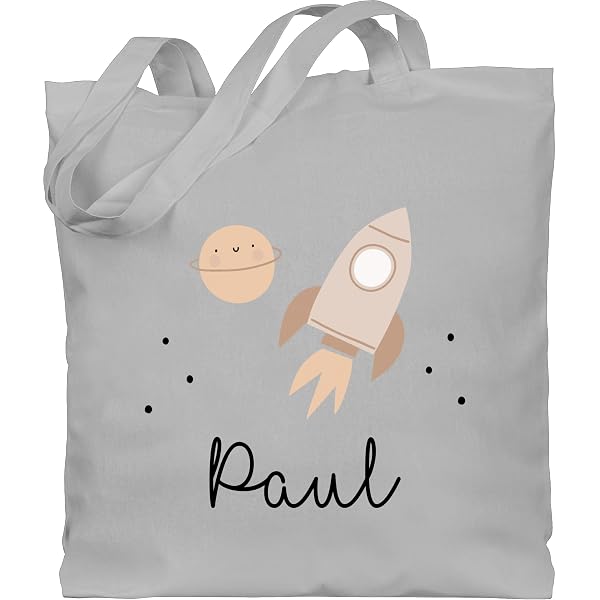 Personalisiertes Kinder T-Shirt Mit Rakete Und Name – Weltall-Motiv Für Jungen, 100% Baumwolle