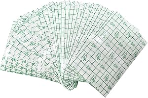 AUGOOG 50 Stück 10 cm x 15 cm Tattoo Aftercare Wasserdichte Klebebandage,Transparente Atmungsaktive Hautschutzauflage für Tätowierte Haut,Wasserdicht