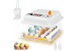 Brutautomat Vollautomatisch, Apritsce Brutmaschine Vollautomatisch für 12-16 Eier mit Automatischem Wenden der Eier und Automatischer Befeuchtung, Temperaturregelung Inkubatoren für Geflügeleier