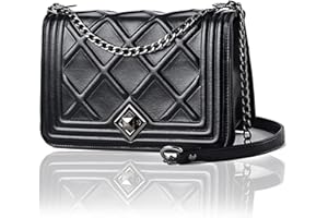 Travistar Bolso de Hombro Pequeña de Mujer Bolso Bandolera Cadena Cruzado Crossbody Bag Cuero PU Bolsos Mano