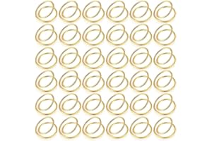 Nagoyuki 36 Pcs MéTal Spirale Ronde Boucles Simples Ronds de pour Mariages RéCeption DîNer Buffet Table DéCor Or