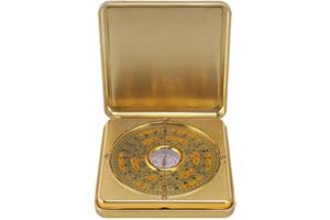 BROLEO Brújula antigua, Feng Shui Luo Pan hierro duradero para adornos (tamaño pequeño)