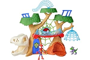 Spidey and his Amazing Friends Marvel, Set de Juego de superhéroes Dino-árbol arácnido