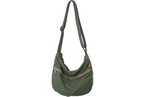HAN-LBG Hobo Crossbody Bags for Women, Canvas Messenger Bag Shoulder Tote Bag Travel Hiking Work