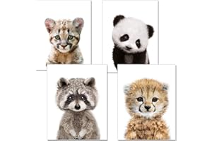 artpin® Lot de 4 posters pour chambre d'enfant - Format A4 - Décoration pour chambre de bébé - Garçon fille (PN33)