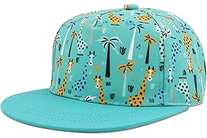 SEYUFN Cappello da Baseball per Bambini Cappellino con Visiera Piatta Ragazza Cappello Sportivo per Bambino Ragazzo Cappello da Sole Regolabile Cappello Estivo con Motivo a Cartoni Animati