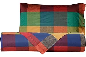 Smart Deco Home Set copripiumino federe letto parure copripiumino stampa fantasia 100% cotone Made in Italy SINGOLO SCACCHI MULTICOLOR