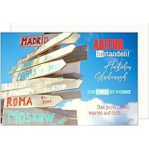Edition Seidel Biglietto Auguri Diploma Scuola Superiore Con Busta - Design Elegante Per Ragazza (PR124 SW023) - 2