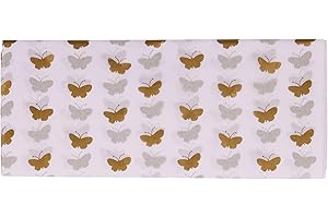 Eurowrap – 22473-WC – Papier de soie - Paquet de 6 feuilles pliées - Dimensions : 50x70cm - Motif : Papillons, Foil Or - Emballage Cadeau, Personnalisation Cadeau, Loisirs Créatifs