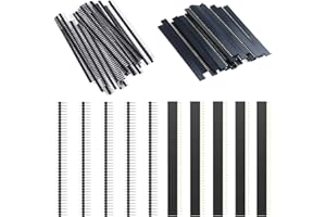 Youmile 60 pcs 2.54mm Pin Header male and female combination Pin Header 0.1 inch 40Pin Single Row Breakaway PCB Board Connector kit for Arduino circuit board DIY