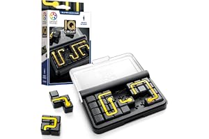 IQ-Circuit | Anslutningstecken - 5 svårighetsgrader - 10 stycken Double Face - Enkel spelare - Kompakt resestorlek