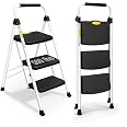 Scala 2 Gradini Pieghevole HBTower - Antiscivolo, Portata 150 Kg, Leggera E Salvaspazio Scala 2 Gradini Pieghevole HBTower - Antiscivolo, Portata 150 Kg, Leggera E Salvaspazio