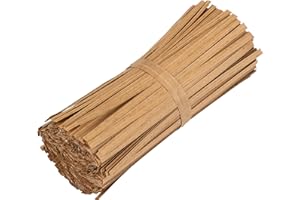 La cordeline 1000 Collegamenti Twist Twisted Paper Kraft+Filo Metallico 10cm per Borse, Bustine, Fermacavo