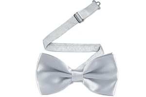 MAIANY Papillon Uomo, Regolabile Con Gancio Papillon Pre-legati in Tinta Unita Per Bambini Adulto Cravatta A Farfalla Già Annodato in Diversi Colori Per Feste Matrimonio Natale Fantasia