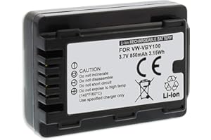 MTB MORE ENERGY Ersatz-Akku VW-VBY100 kompatibel mit Panasonic HC-V10, V110