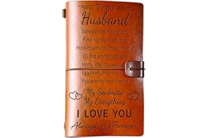 Skexiod Husband Birthday Gifts for Husband from Wife - 140 Page Refillable Notebooks Husband Gifts for Anniversary Birthday Gifts Ideas for Husband Romantic Christmas Gifts