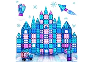 JIASESCS Magnetic Building Blocks 52 pcs,Kids Toys for 2 3 4 5 Year Old Boys Girls with Strong Magnet,Magnetic Tiles for Princess Pretend Play Games and Early Development Gift for Girls Boys Age 3 4 5 6 7 8 9