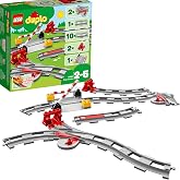 LEGO DUPLO Tren Rayları 10882-2 Yaş ve &Uuml;zeri &Ccedil;ocuklar i&ccedil;in DUPLO Setleriyle Uyumlu Tamamlayıcı Eğitici Oyuncak Yapım Seti (23