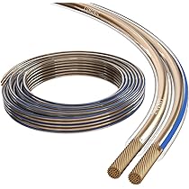 Cable De Altavoz Blanco 50m - 2x0.75 Mm² CCA (Cobre Chapado En Aluminio), Para HiFi Y Cine En Casa