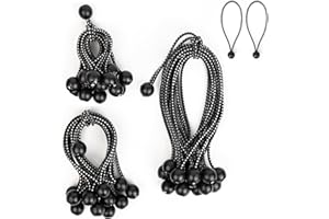 CIMOYBAI 45 sztuk napinaczy gumowych z kulką, 10/15/22 cm Napinacz gumowy do namiotów, napinacz do plandek, gumy napinające do namiotów Pętle rozprężne Pętle gumowe do plandek Baner namiotowy