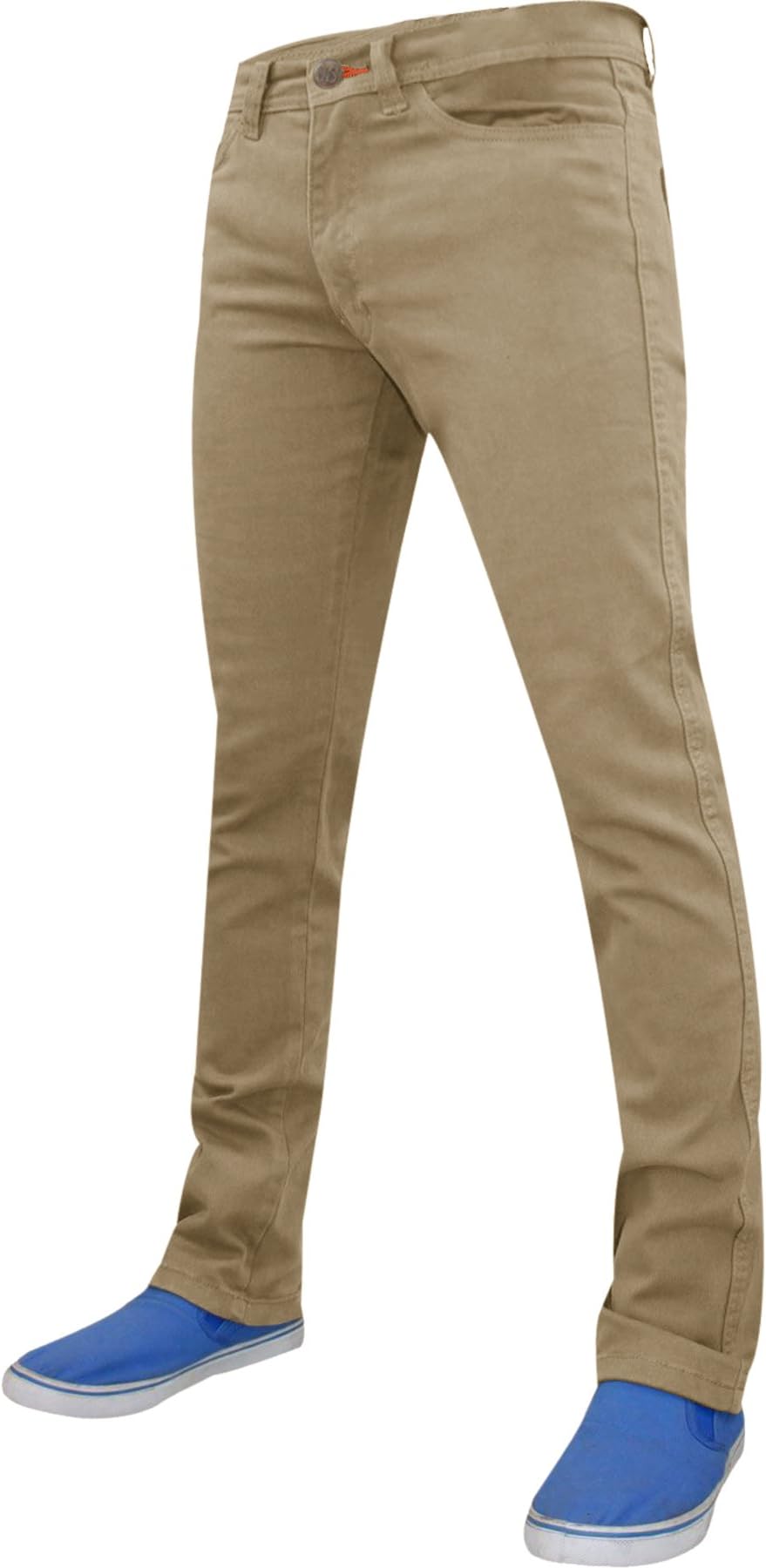WestAce Mens Slim Fit Stretch Chino Trousers Spandex Pants Casual Jeans Soft Cotton Designer 28-40