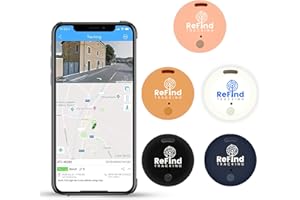 ReFind R2 Smart Tracker für Android und iPhone. Mini GPS-Tag Bluetooth 5.Empty Schlüsselfinder. Samsung AirTag Alternative für Schlüssel, Haustiere, Geldbörsen und Gepäck (Rosa)