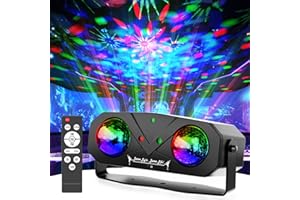 AMOSAMZ Disco Lights,Sound Activated Disco Party with Magical Disco Ball,Star Light,Ocean Light,Pattern Lights for Dance Party Stage Club Rave Wedding Birthday Christmas Fesctival Gifts