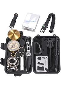 Kit de Supervivencia, 18 en 1 Equipo de Supervivencia ...
