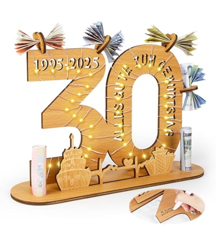 Cadeau D'anniversaire En Argent Pour 18, 30, 40, 50, 60, 70, 80, 90 Ans