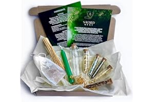 SACRED NEST Witchcraft Wealth & Prosperity Spell Jar Kit | Complete DIY Set with Glass Jar, Spell Candle, Crystals, and Herbs for Wiccan, Pagan, and Witchcraft Rituals | Ideal Witchy Gift & Witch Starter Kit