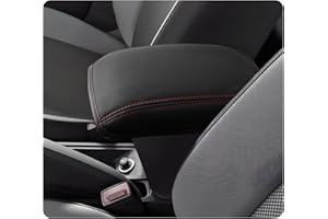 LUWU Compatible avec Seat Leon 5F MK3 2013-2019 Accoudoir central pour voitures Leon 5F Console centrale Housse d'accoudoir Box Cover Leon 5F Accessoires (noir)