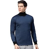 CHKOKKO Men's Gym Regular Fit Sports High Neck Full Sleeves T-Shirt