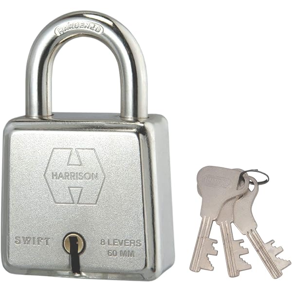 Master Lock 532DPF Keyed Padlock - 2-Inch Chrome Steel Body With 3/8-Inch Hardened Shackle