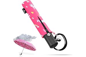 STYNGARD Regenschirm automatik Kinder mit Sicherheitsreflektoren - Kinder Regenschirm Mädchen/Junge - Automatik Kinderschirm Schulranzen Modell - ROTTERDAM