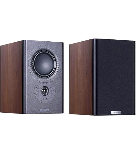 Mission LX-1 MkII Bookshelf or Standmount Speakers in Walnut Pearl