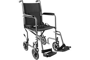 PEPE MOBILITY PEPE Składany wózek inwalidzki, lekki, wąski (wąskie siedzisko 38 cm), składany wózek inwalidzki, do użytku wewnątrz i na zewnątrz, wózek inwalidzki z podnóżkiem