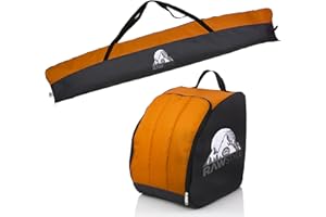 Rawstyle Borsa da sci impermeabile per scarponi da sci, 160 cm o 180 cm, per sport invernali