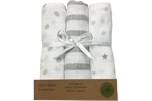 Baby Comfort - Gasas Estampadas 100% Bambú (3 Pzs) 55x70 cm