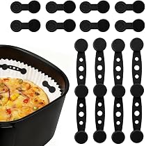 Set Di 12 Calamite Per Friggitrice Ad Aria In Silicone, Per Fissare Carta Da Forno, Resistenti Al Calore Fino A 300°C, Adatte A Tutti I Cestelli