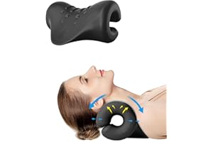 BLABOK Cervicale Collo Rimedi,Trazione Cervicale,Apparecchiature di Trazione Cuscino,Rilassamento per Collo, Spalla, Schiena e Mal di testa