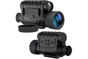 BESTGUARDER Night Vision Monocular, HD Digital Infrared Camera Scope 6x50mm with 1.5 inch TFT LCD High Power Hunting Gear Takes 5mp Photo 720 Video up to 350m/1150ft Detection Distance