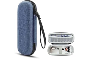 EIOURVY custodia rasoio di sicurezza compatibile con Gillette Fusion 5 Rasoio Umido da Uomo Portatile duro Custodie Impermeabile Per Rasoio Fusion 5,Blu,18 * 7.5 * 4.5cm