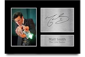 HWC Trading A4 Matt Smith Dr Who Doctor Cadeaux Imprimé Signé Autographe Photo pour les fans d’émissions de télévision - A4