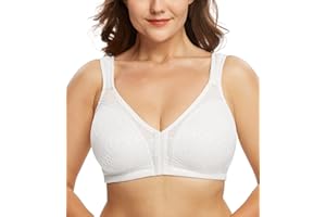 DotVol Damski koronkowy biustonosz bez fiszbin miękki wyściełany wiązany oddychający biustonosz typu racerback