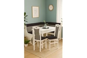 moebel direkt online Eckbankgruppe "Madrid II" - Sparangebot ! weiß/schwarz-grau meliert