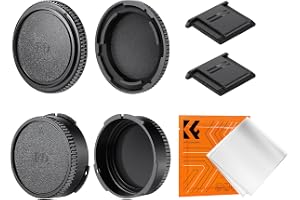 K&F CONCEPT FD montering kroppslock och bakre linsskydd kit med rengöringsduk kit