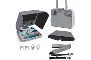 FPVtosky Parasol para parasol RC 2 con cordón para DJI Mini 4 Pro/DJI Air 3, protector de pantalla para controlador RC2, kit incluye cubierta de parasol RC 2, cordón RC 2