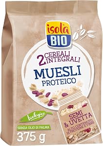 Isola Bio Muesli Proteico Biologico con Semi e Uvetta 375 gr