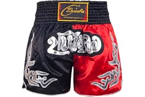 TiaoBug Jungen Klassische Thai Boxerhose Gemusterte Muay Thai Kurze Hose Kinder Sport Gym Fitness Kickboxing Training Pants gr. 110-170